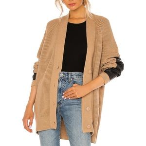 NWOT Brochu Walker Jenna Oversized Cardigan CAMEL